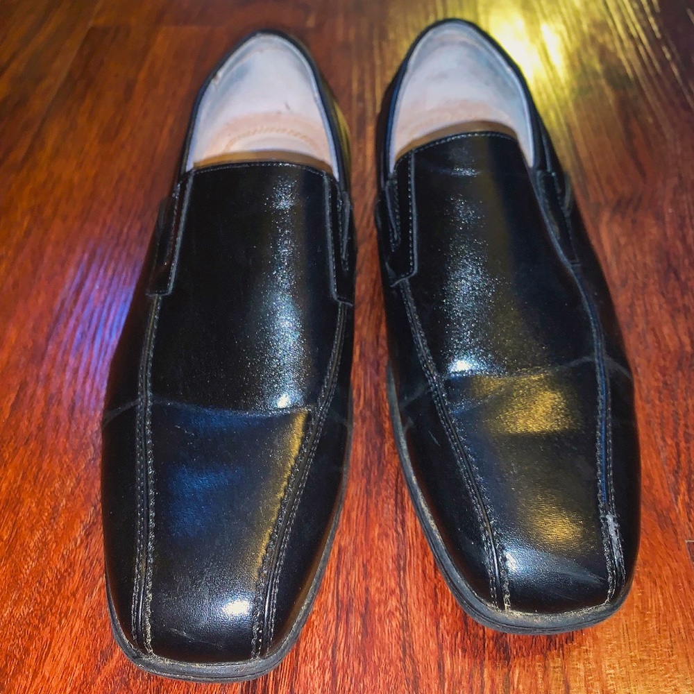 Florsheim Rolan Black Boys Bike Toe Loafers